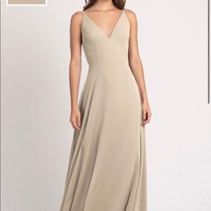 Jenny Yoo bridesmaid dress. Size 6. Color is sand dune